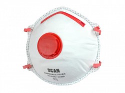 Scan Moulded Disposable Valved Masks FFP3 - Pack of 2