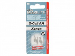 Maglite LM2A001 Pack of 2 Super Bright Replacement Xenon Bulb Lamp for 2 Cell AA Lights