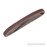 Silverline 636004 Pack of 5 Sanding Belts 13 x 457mm 120 Grit