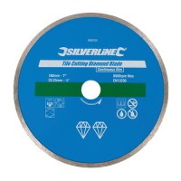 Silverline 993035 Tile Cutting Diamond Disc 180 x 22.2mm Continuous Rim Blade