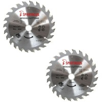 Spartacus 160 x 24T x 20mm Wood Cutting Circular Saw Blade Pack of 2