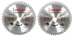 Spartacus 160 x 50T x 20mm Wood Cutting Circular Saw Blade Pack of 2