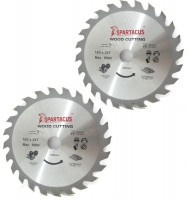Spartacus 165 x 24T x 16mm Wood Cutting Cordless Circular Saw Blade Pack of 2