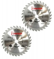 Spartacus 165 x 30T x 20mm Wood Cutting Circular Saw Blade Pack of 2