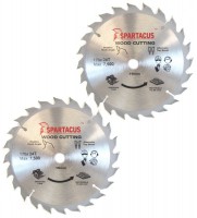 Spartacus 170 x 24T x 16mm Wood Cutting Circular Saw Blade Pack of 2