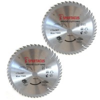 Spartacus 170 x 50T x 16mm Wood Cutting Circular Saw Blade Pack of 2