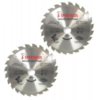 Spartacus 216 x 24T x 30mm Wood Cutting Circular Saw Blade Pack of 2