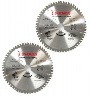 Spartacus 216 x 60T x 30mm Wood Cutting Circular Saw Blade Pack of 2