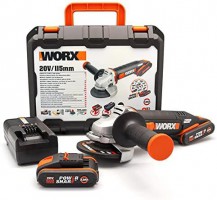 Worx WX800 Cordless Angle Grinder With 2 Batteries & Charger