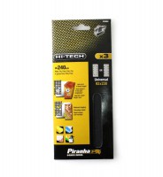 Black & Decker Piranha X39062 Pack of 3 NON VELCRO 93mm x 230mm Third Sheet Mesh Sanding Sheet 240g - Universal Fit