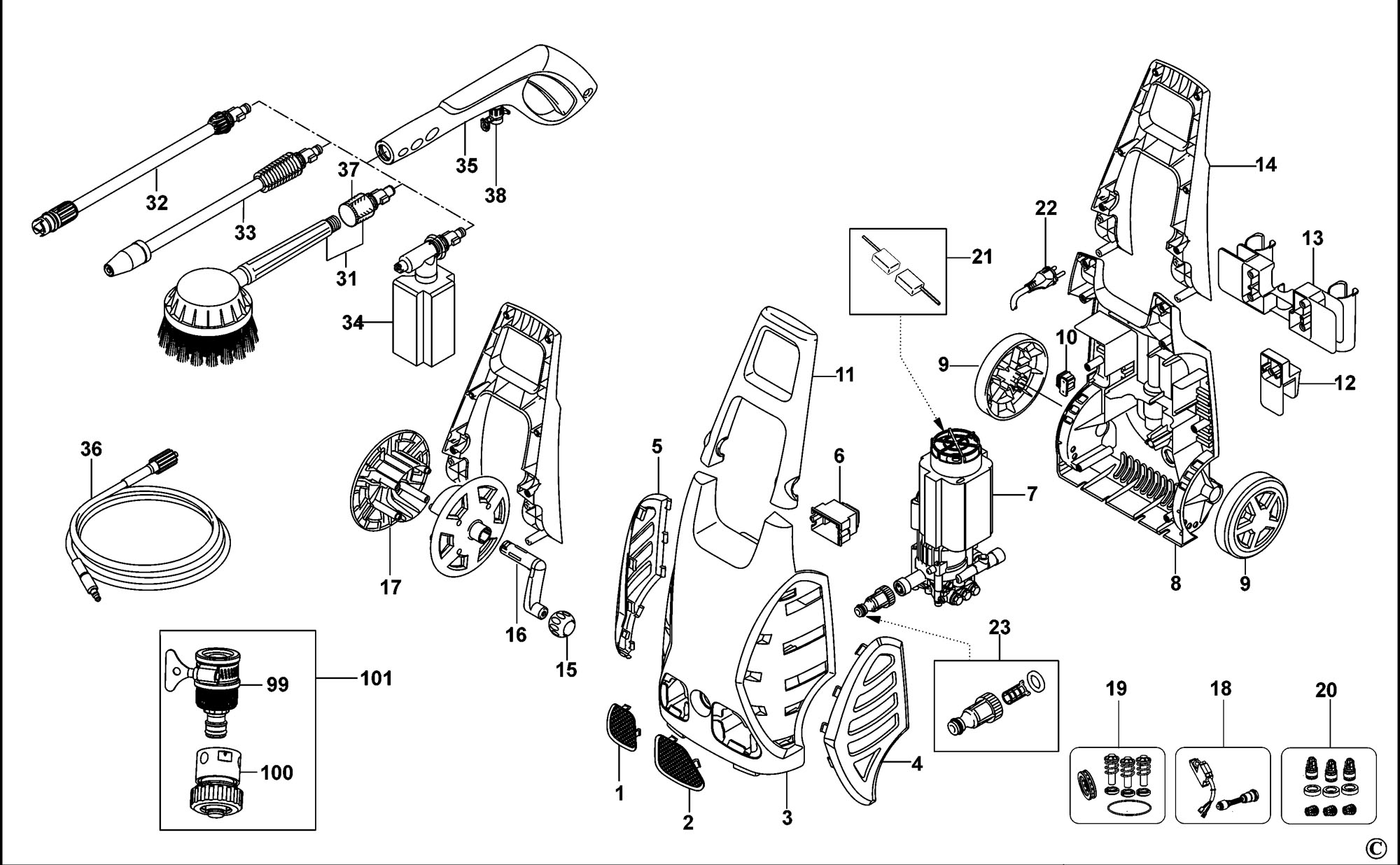 simoniz pressure washer parts diagram