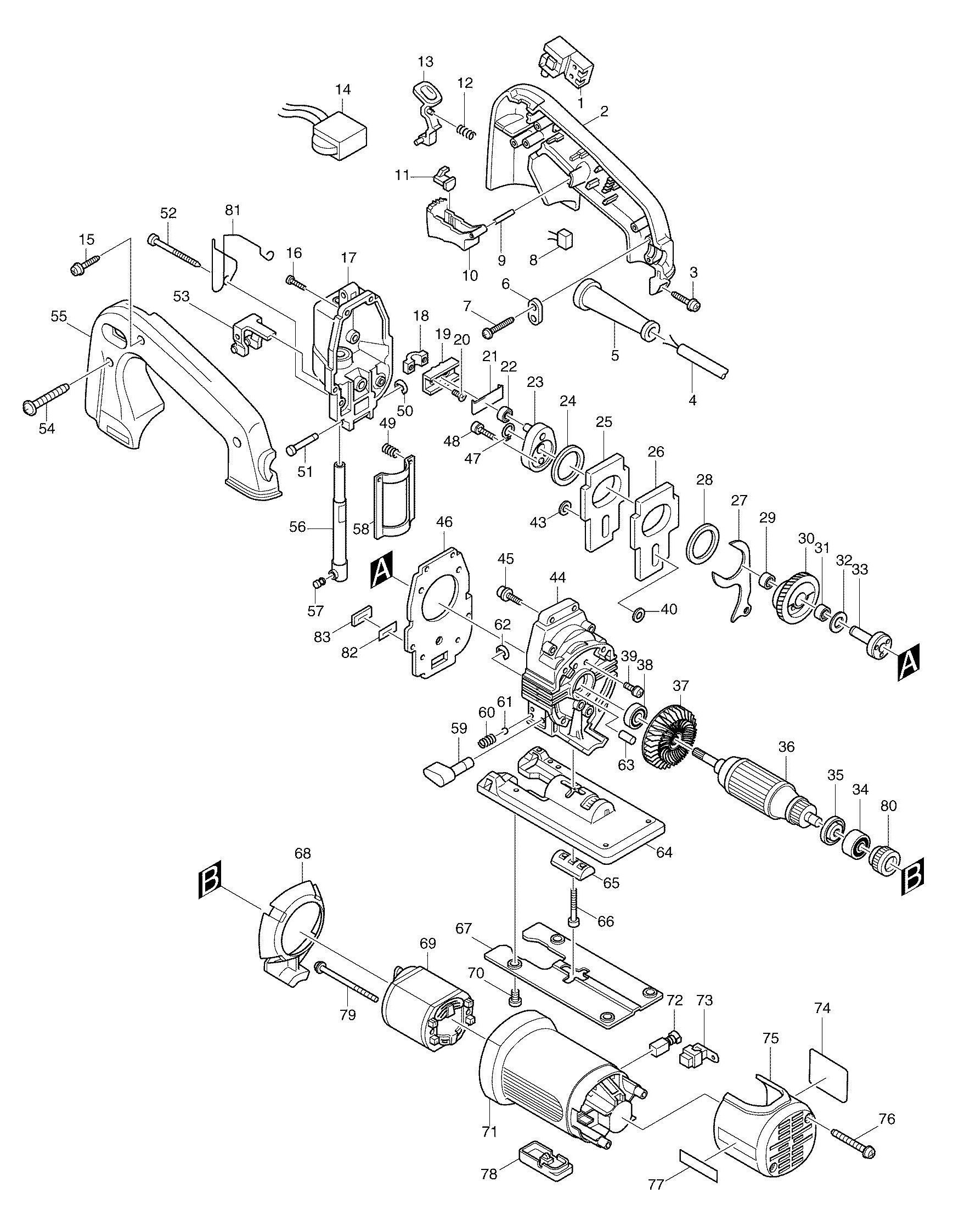 Spare parts for gmc power tools