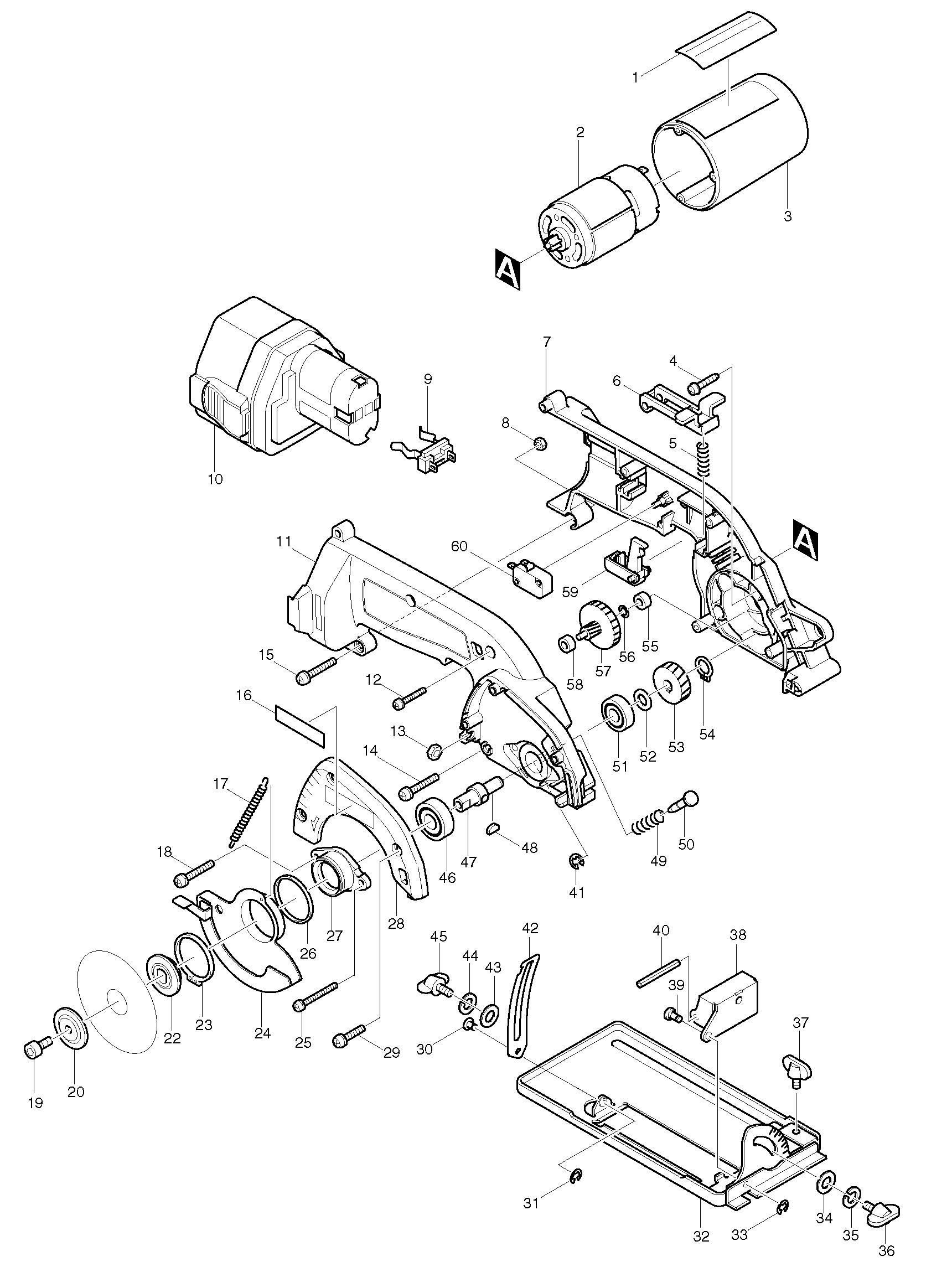 Makita Chain Saw Hex Lock Nut Makita Chain Saw