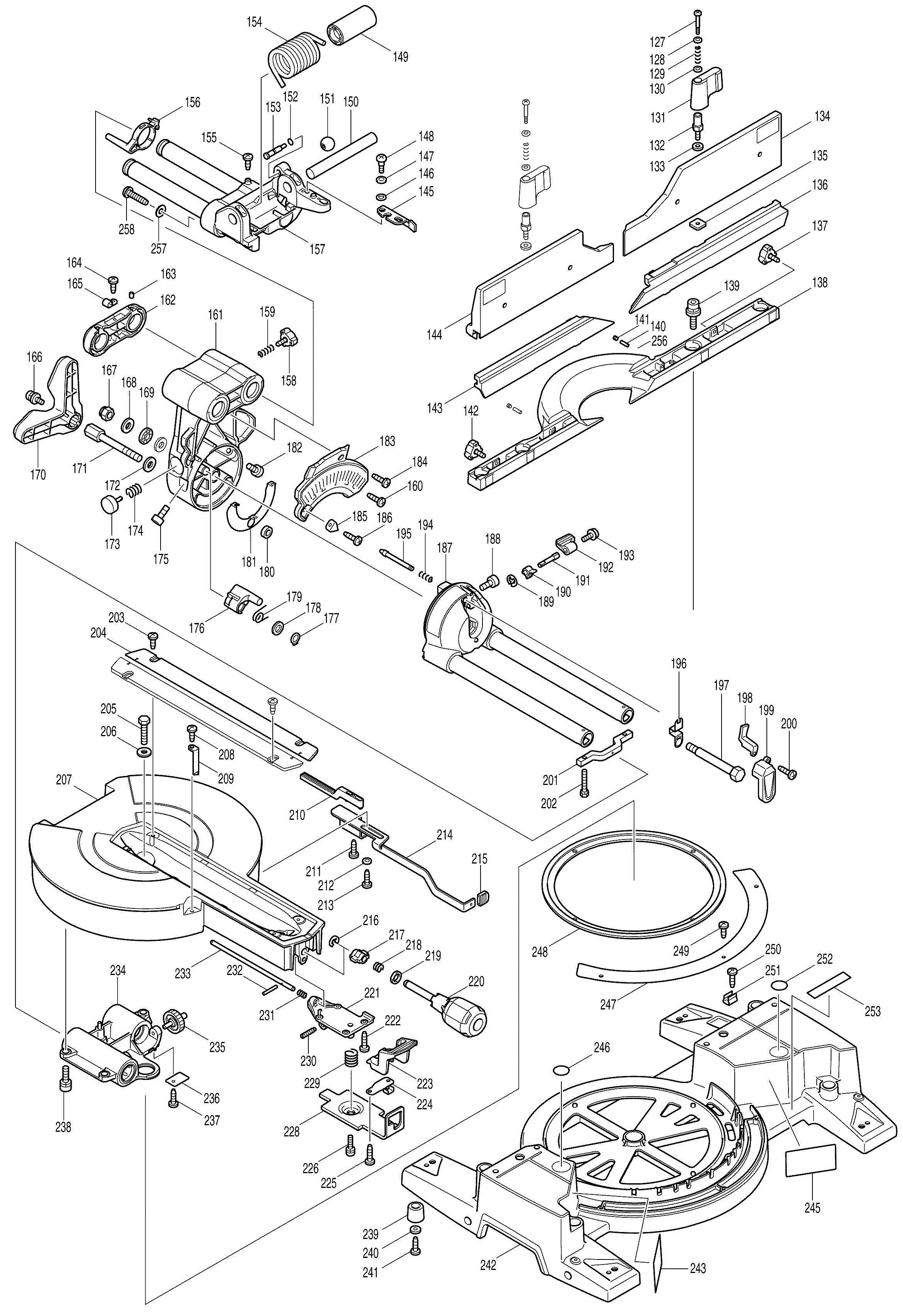 Spares for Makita Ls1016 SPARE_LS1016 from Power Tool Centre