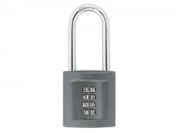 ABUS Combination Padlock 50mm Long Shackle Zinc 158 Series - ABU15850LS