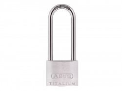 ABUS Padlock 50mm Long Shackle Titalium 64TI Series Carded - ABU64TI5080