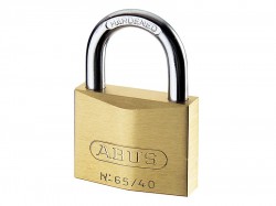 ABUS Padlock 40mm Brass 65 Series Pack of 4 - ABU6540QPK