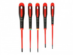 Bahco BE-9871SL ERGO Slim VDE Insulated Screwdriver Set, 5 Piece