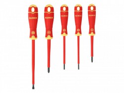 Bahco BAHCOFIT Insulated Scewdriver Set of 5 Slotted / Pozi