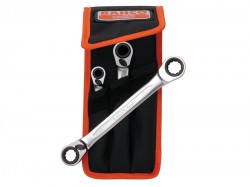 Bahco S4RM/3T Reversible Ratchet Spanner Set