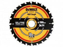 DeWalt DT10304 Corded Extreme Framing Circular Saw Blade 190mm x 30mm 24T