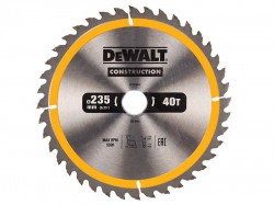DEWALT DT1955 TCT Construction Circular Saw Blade 235mm x 30mm x 40 Teeth