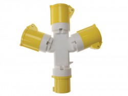 Faithfull A1013-4 Power Plus 3 Way Splitter 110V