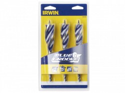 Irwin 6X Blue Groove 3pce Auger Bit Wood Drill Set - 10506627