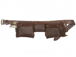 Kunys 19427 Oil Leather Construction Workshop Apron 12 Pocket - KUN19427