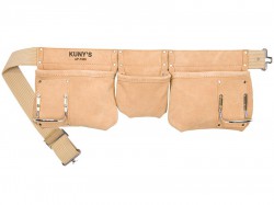 Kunys AP-1300 Carpenters Apron 5 Pocket Suede Leather - KUNAP1300
