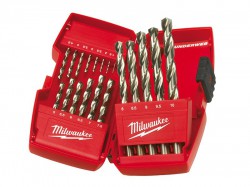 Milwaukee 4932352374 19 Piece HSS-G THUNDERWEB Metal Drill Bit Set 1-10mm