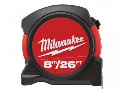 Milwaukee 48225625 Contractor Pocket Tape 8m/26ft (Width 27mm)