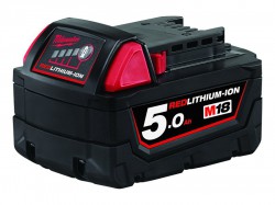 Milwaukee M18B5 Red Lithium-Ion Battery Pack 18 Volt 5.0Ah