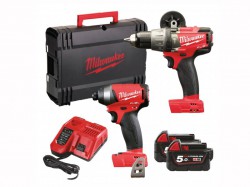 Milwaukee M18 FPP2A-502X Fuel™ Twin Pack 18 Volt 2 x 5.0Ah Li-Ion