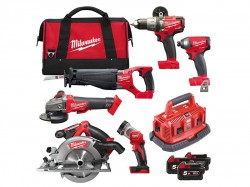 Milwaukee M18 FPP6B-503B FUEL™ Power Pack 6 Piece Kit 18 Volt 3 x 5.0Ah Li-Ion