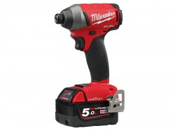 Milwaukee M18 ONEID-502X Fuel™ ONE-KEY™ 1/4in Hex Impact Driver 18 Volt 2 x 5.0Ah Li-Ion
