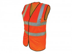 Scan Hi-Vis Waistcoat Vest Orange - L (42-44in)