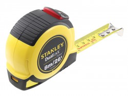 Stanley Tools STHT36807-0 Dual Lock Tylon Pocket Tape Measure 8m/26ft (Width 25mm)
