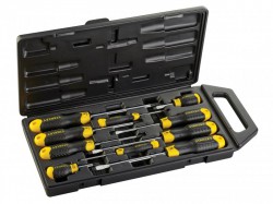 Stanley 2-65-014 Pack of 10 Cushion Grip Screwdriver Set - Phillips & Flat Head