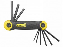 Stanley 2-69-265 9 Piece Folding Allen Hex Key Set Imperial