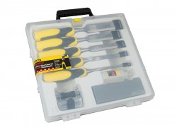 Stanley Dynagrip Chisel + Strike Cap 5 Piece Set + Access