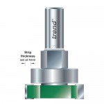 Shank Mounted Bearing Guided Intumescent Recesser 1/2\" Shank