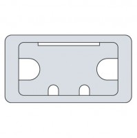 TREND CTI/105/PK1 CABLE TIDY INSERT 105X55 GREY 3 OFF