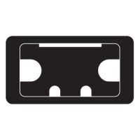 TREND CTI/105/PK3 CABLE TIDY INSERT 105X55 BLACK 3 OF
