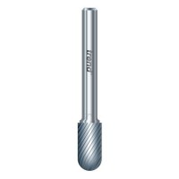 TREND S49/3X1/4STC S/CARBIDE BURR 10MM DIA BALL NOSE  