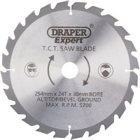 Draper 38153 Expert Tct Saw Blade 254mm x 30mm x 24 Teeth