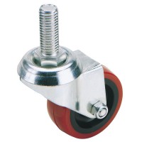 DRAPER 100mm SWIVEL BOLT FIXING POLYURETHANE WHEEL 65520