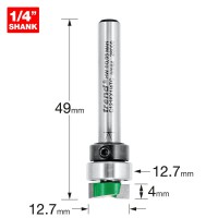 TREND C121KX1/4TC PROFILER 12.7MM X 4MM CUT