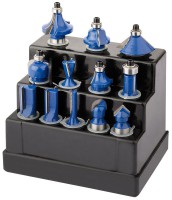 Draper 72893 12 Piece 1/2\" TCT Router Bit Set