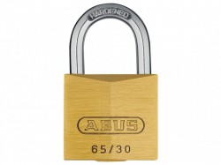 ABUS Padlock 30mm Brass 65 Series Carded - ABU6530C